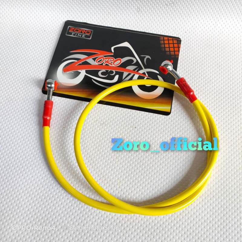 selang rem cakram depan warna serat selang rem variasi u. 100cm universal bebek matic mio scoopy var
