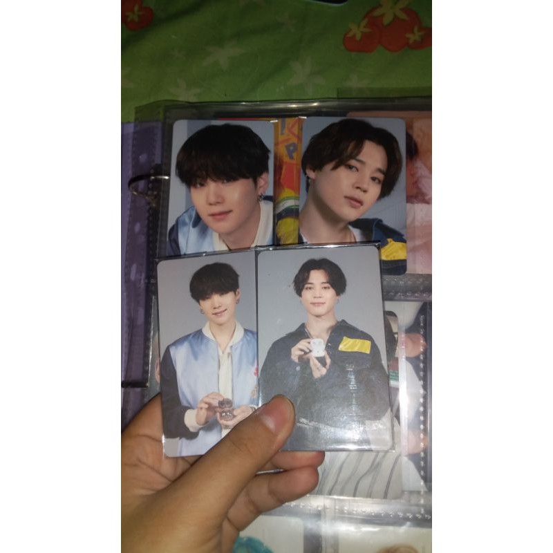 PHOTOCARD BTS JIMIN SUGA SAMSUNG LAMARAN YOUNG FOREVER WINGS
