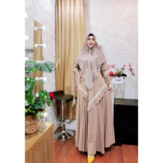 DRESS ALAYA PREMIUM SET BY YODIZEIN SYAR'I ORIGINAL