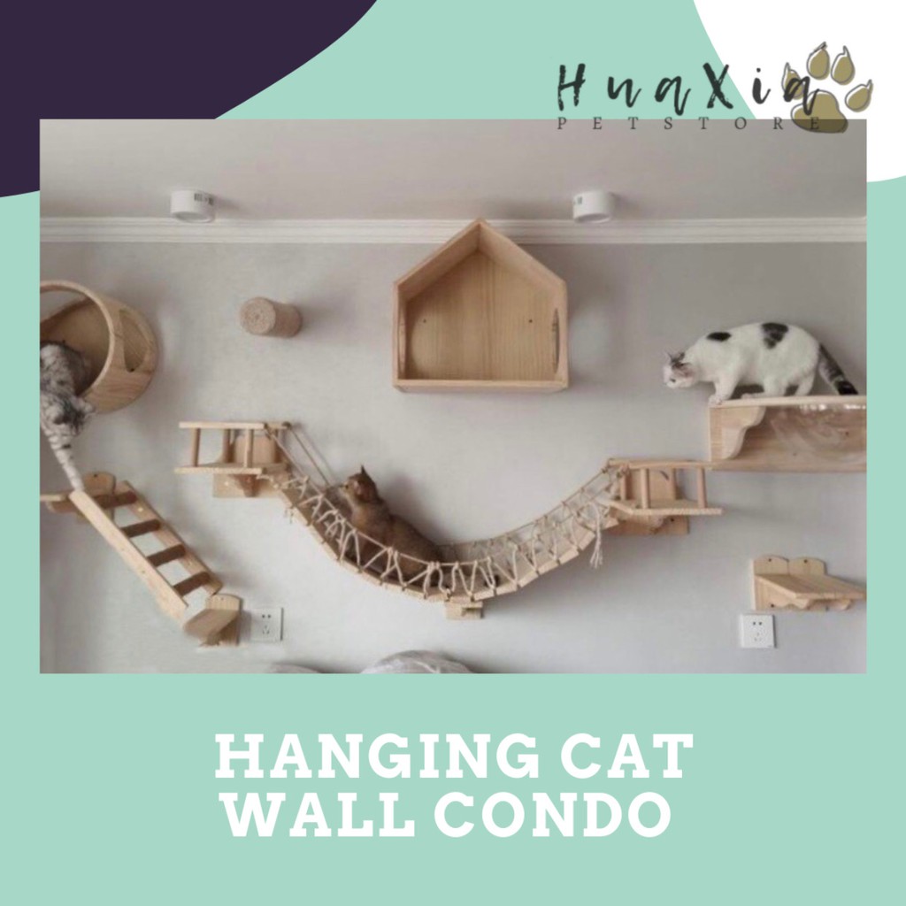 Rumah Bermain Kucing Gantung Dinding Wall Hanging Cat Condo Play House