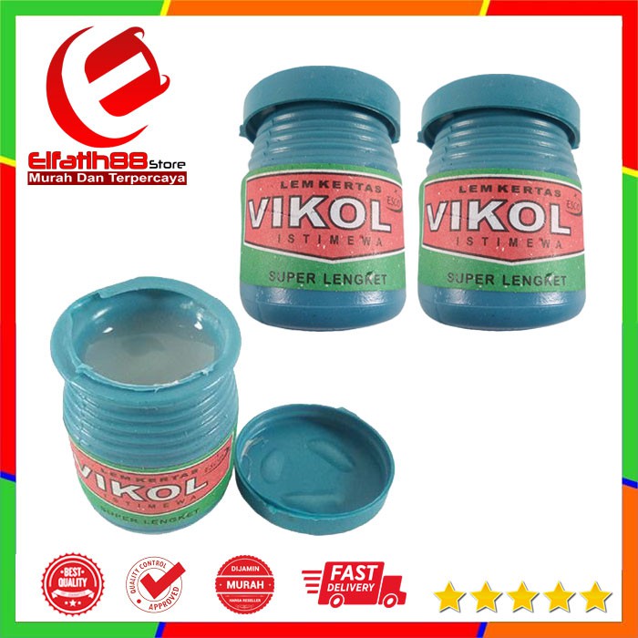 

Lem Kertas Vikol - Perekat Kertas Alat Tulis Kantor 1 Pak (24 PCS)