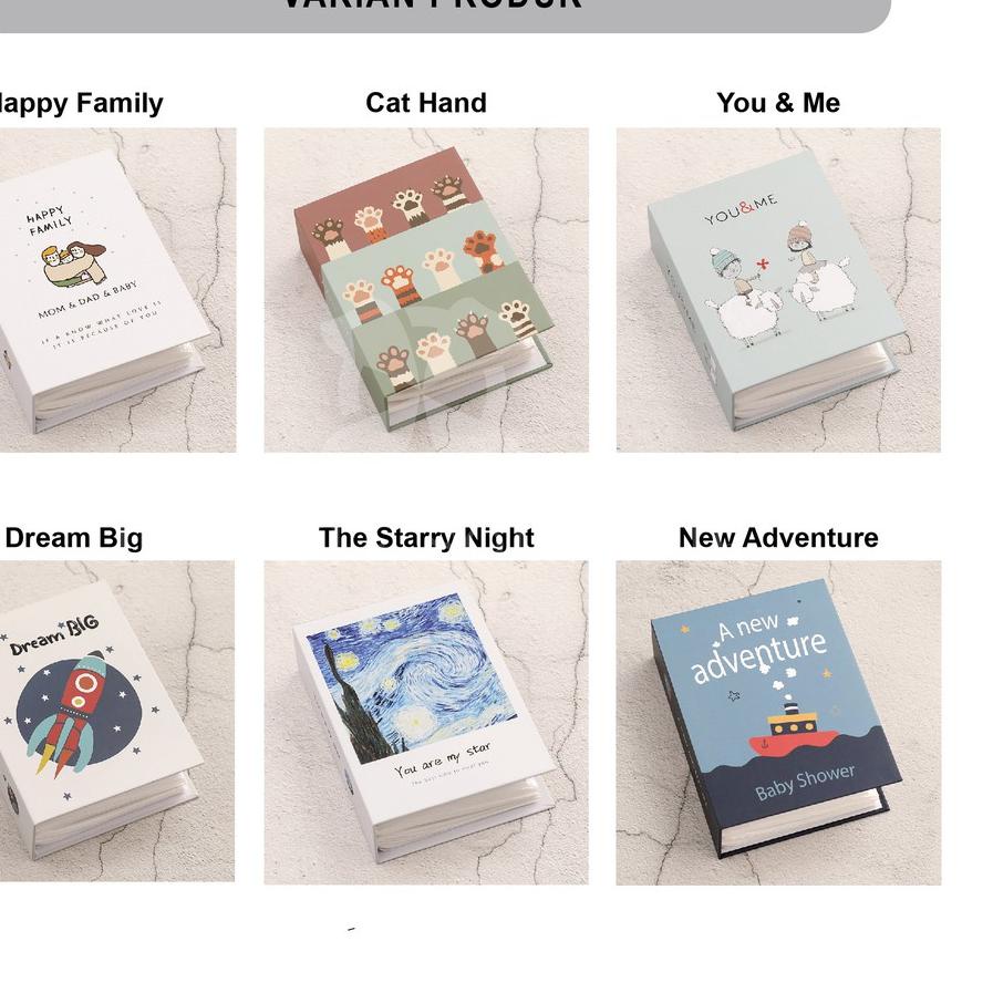 Buku Album Foto Polaroid 4R / 3R Murah ALBUM FOTO ISI 100 PCS ALBUM FOTO BESAR PHOTOBOOK Anak Keluar
