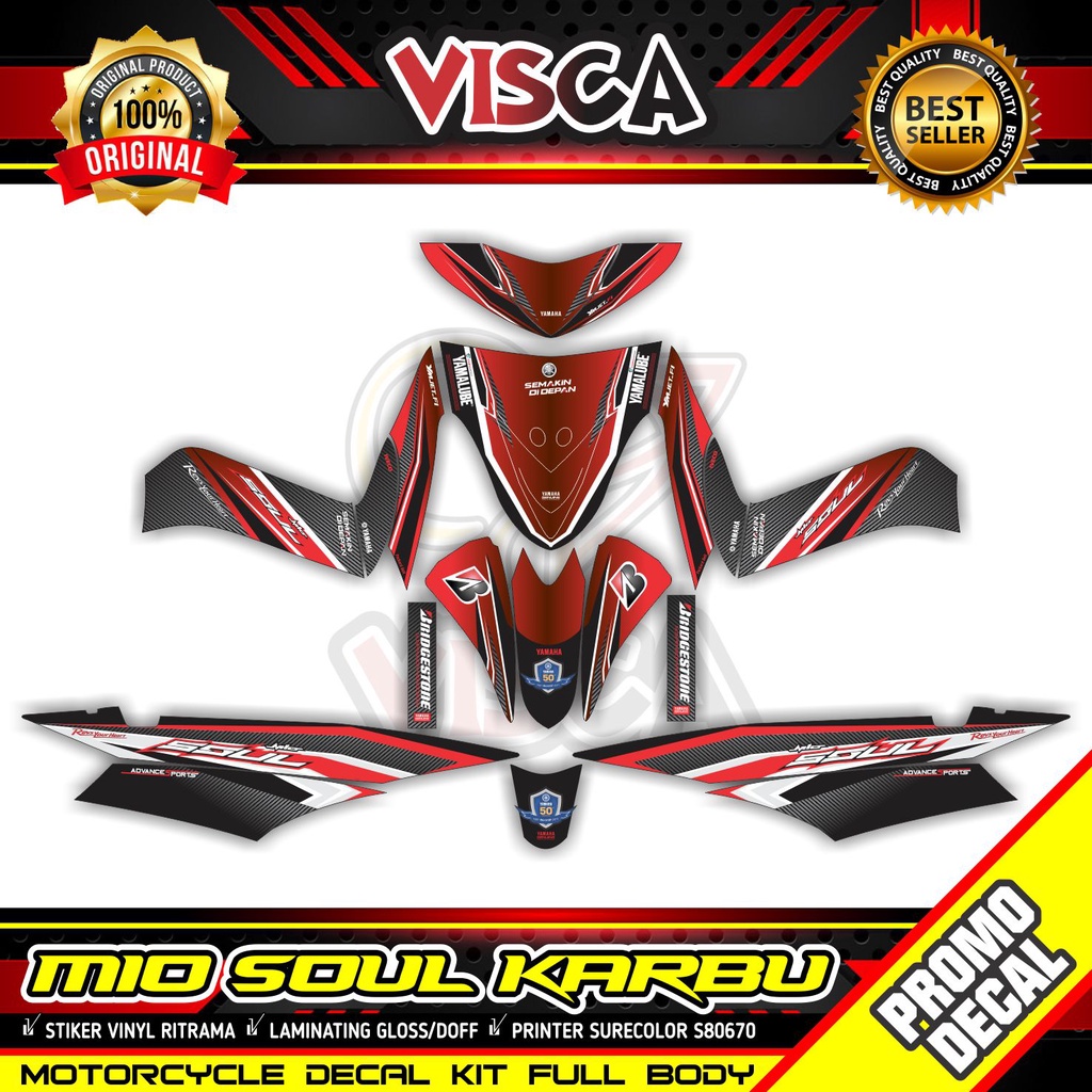 Decal Mio Soul lama Full Body Stiker Mio Soul lama Striping Mio Soul lama Sticker Mio Soul lama Full