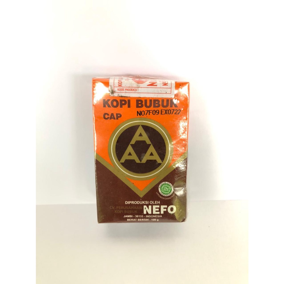 

KOPI BUBUK AAA KHAS JAMBI100 gr Cap Nefo