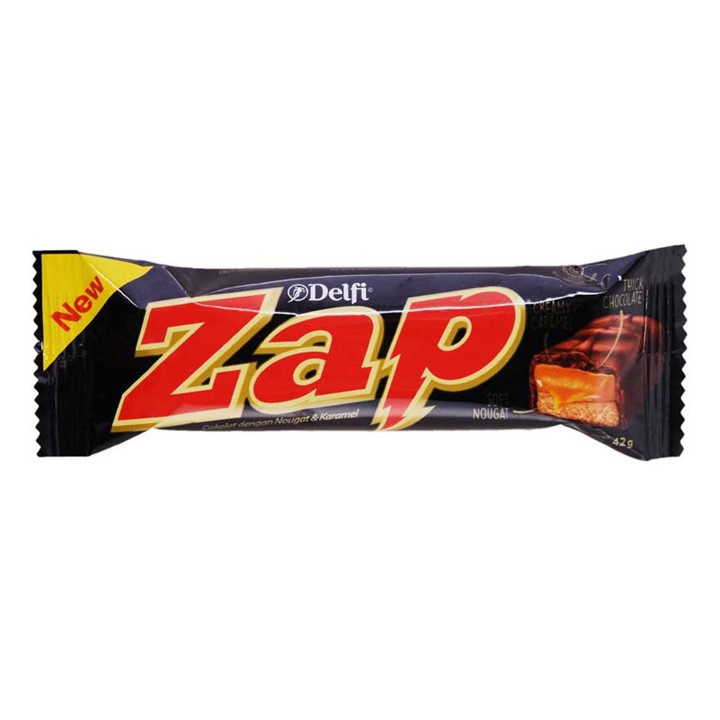 

Delfi Zap Cokelat Noughat Caramel 42 gram