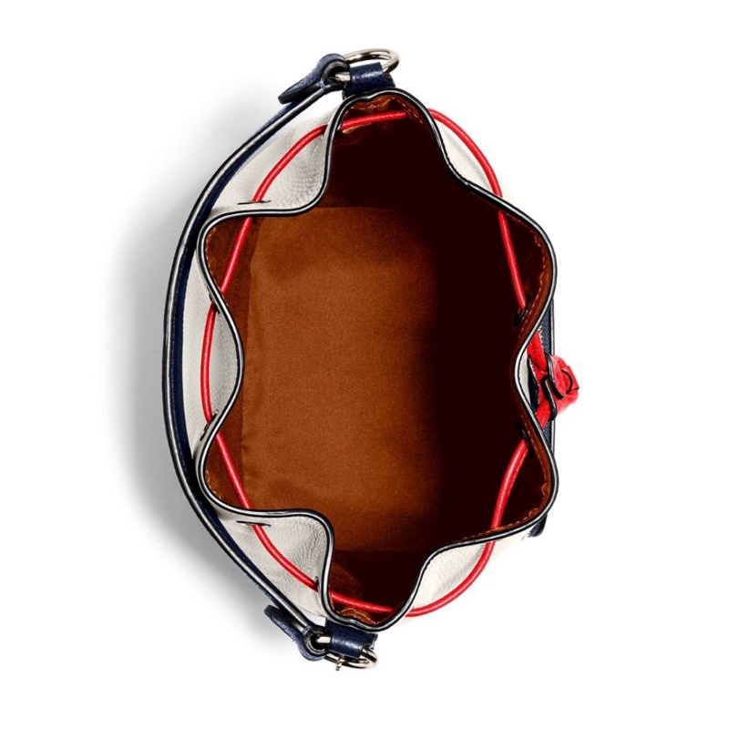 Coach Jes Drawstring Bucket Bag Colorblock Horse (C1899)