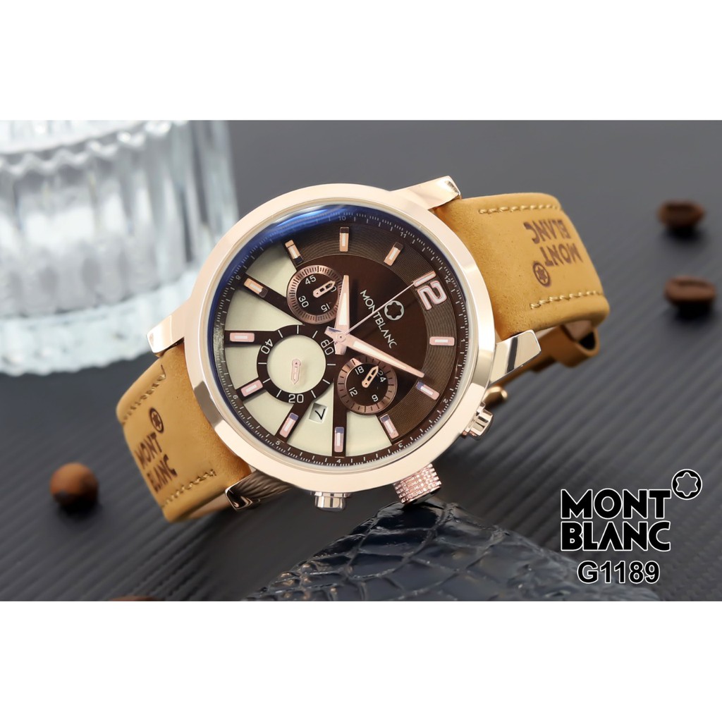 Grosiran Jam Tangan Pria / Cowok Montblanc Ring RoseGold