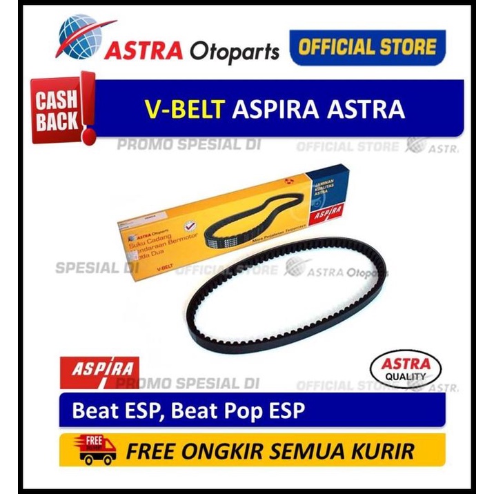 V-Belt Aspira Astra (V-Belt Only) Untuk Motor Beat Esp, Beat Pop Esp