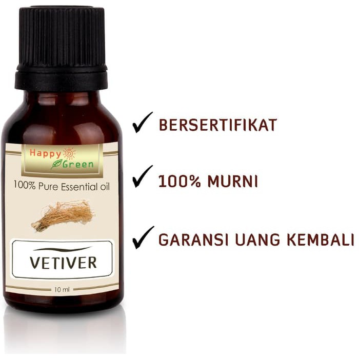 Vetiver Essential Oil (Akar Wangi) - 10ml | 100% Pure Natural