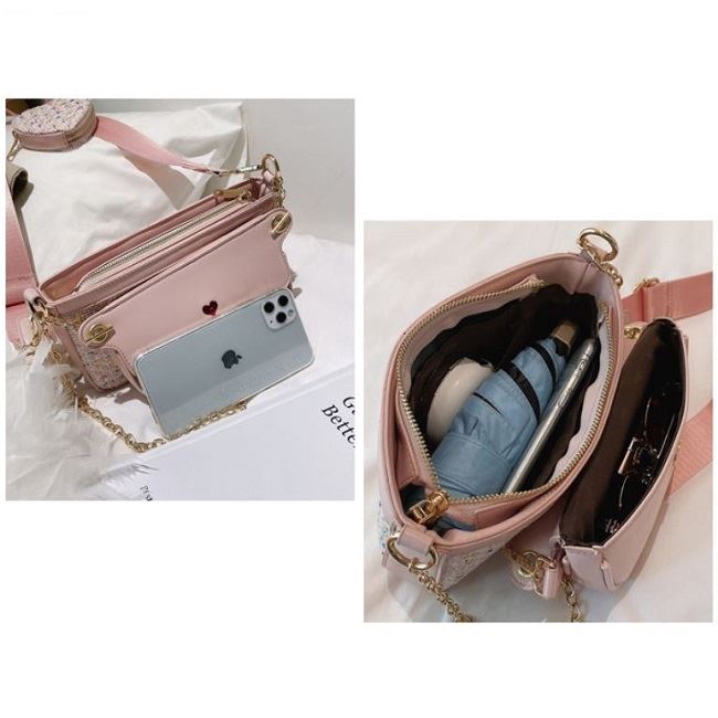 MV_Marvelouz MV7012984 tas SELEMPANG STYLISH ELEGANT 3IN1 wanita import terbaru 1kg 2 tas JTF12984 LT2167