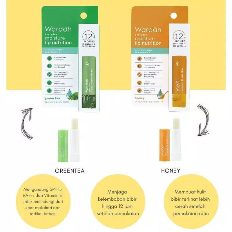 WARDAH Everyday Moisture Lip Nutrition 4gr (Lip Balm)