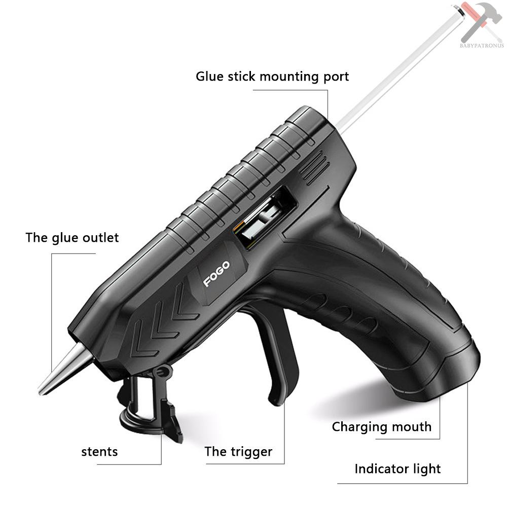 Mesin Lem Tembak Tanpa Kabel Dengan Usb Rechargeable Untuk Reparasi Diy
