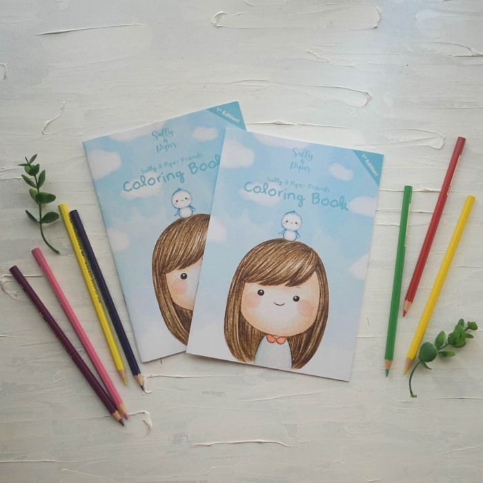 

Sketsagambar- Sally&Piper Colouring Book 1St Edition -Buku-Gambar-Sketsa.
