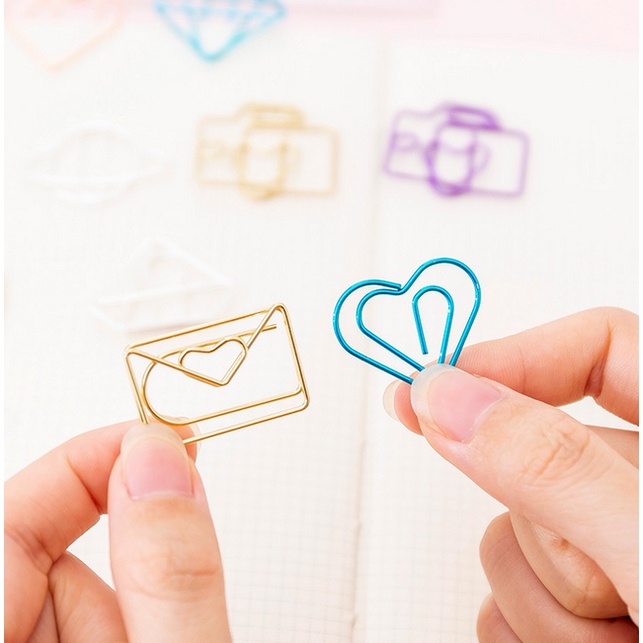 

J2 - Paper clip metal motif lucu Klip kertas import set 10 ja