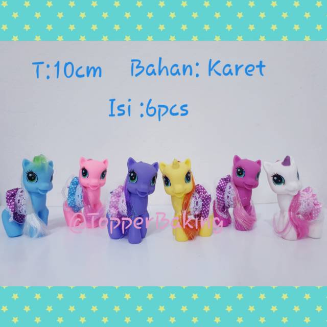 Topper Figure Toy Pony Baju