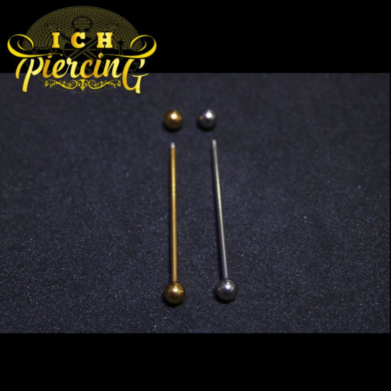 industrial piercing / barbel telinga panjang