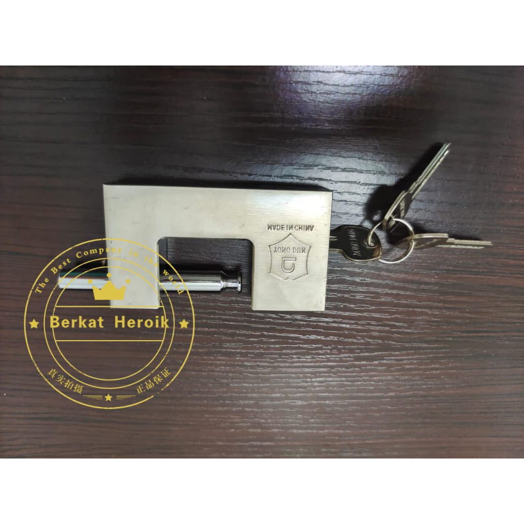 Gembok YongDun 90mm&amp; 100 mm Gerbang Pagar Rumah rectangular padlock Per