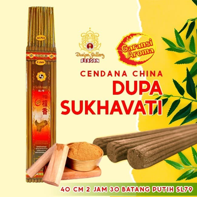 Dupa/Hio Wangi Harum Sukhavati Cendana China 2 Jam 30 Batang