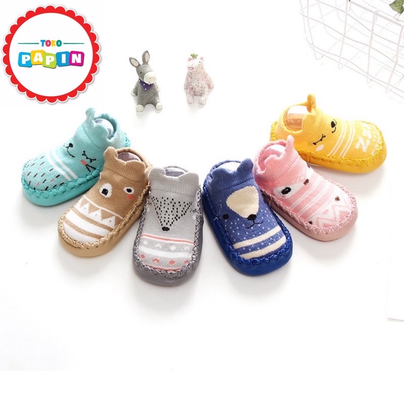 TokoPapin sepatu bayi sepatu prewalker sepatu kaos kaki anak bayi anti slip lucu aman berkualitas