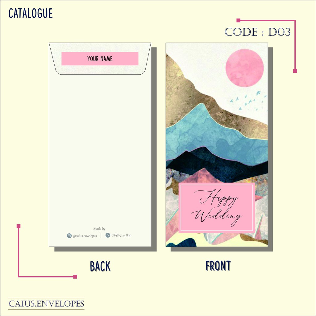 

Amplop Sumbangan motif pegunungan