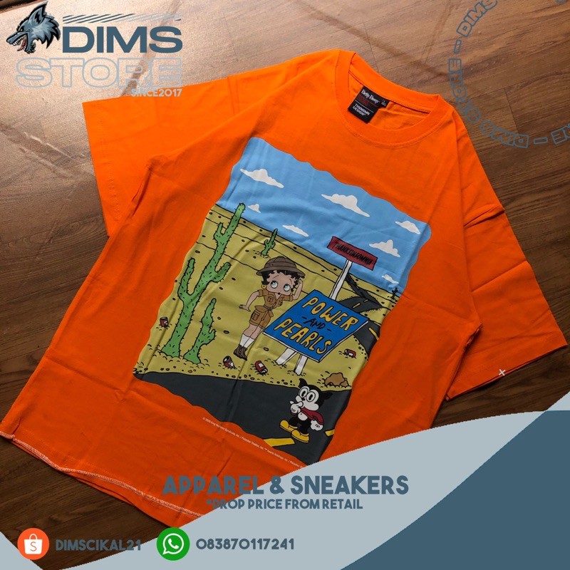 T-Shirt THANKSINSOMNIA X BETTY BOOP™️ Stranded Orange UNISEX