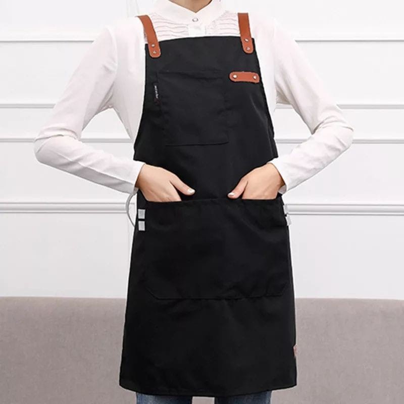 Apron waterproof celemek masak anti air  Pria Wanita Chef Pelayan Cafe waiter Original Handmade