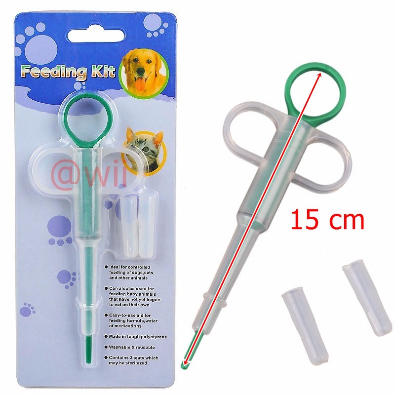 Feeding Kit Pelontar Obat anjing kucing hewan tablet introducer pet piller