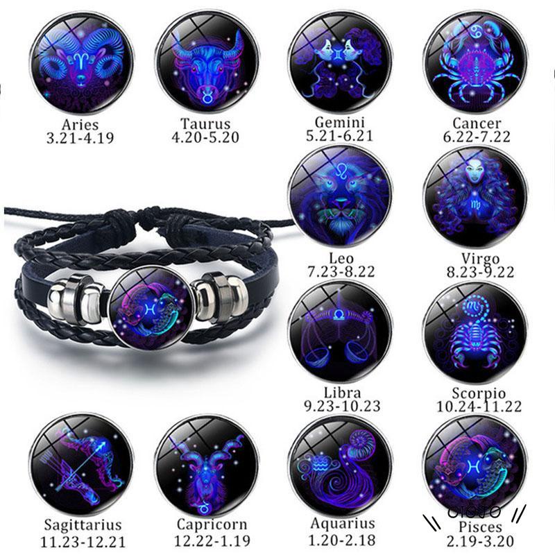 【COD】Gelang Konstelasi Gelang Tangan Dua Lapis Motif Rasi Bintang Luminous Untuk Pria / Wanita