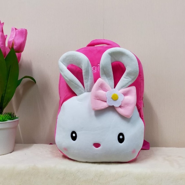 Tas Ransel Sekolah Anak SD Animal Kelinci Konggi Rabbit 2Rest L/Backpack/Tas Lucu Kado Ultah