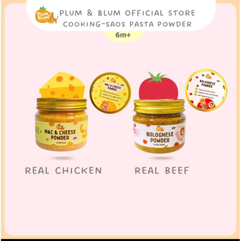 Plum and Blum Plum &amp; Blum Saus Pasta Mac and Cheese Bolognese MPASI bayi