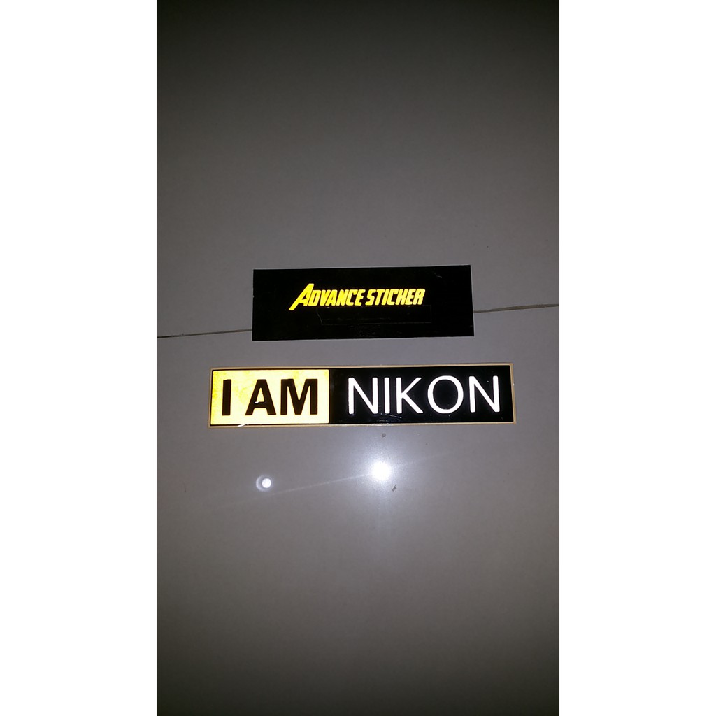 

(stiker) sticker i am nikon logo