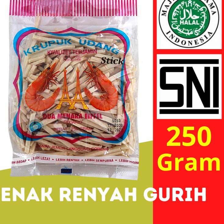 

WZ Dua Menara Eiffle Kerupuk Udang Mentah Bentuk Ukuran Stik 250g ➤ (Produk)