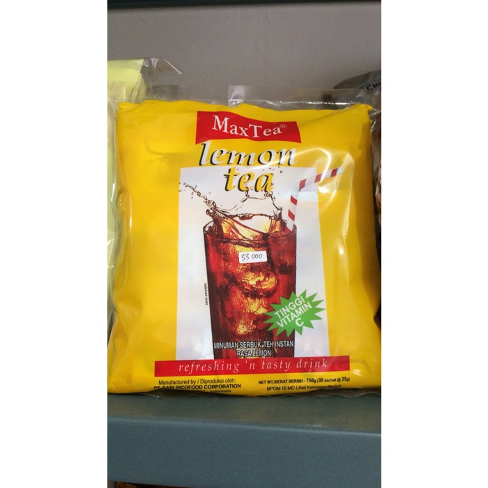 

SIRUP- MAXTEA LEMON TEA 750G 30 SACHET / MAX TEA -SIRUP.