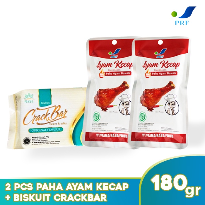 

2 pcs Paha Bawah Ayam Kecap + Biskuit Crackbar Siap Makan - Makanan Siap Saji - Makanan Instan - PRF