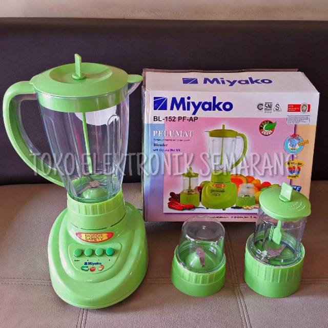 BLENDER MIYAKO PLASTIK / KACA BL 152 PF AP  / BL 152 GF 1.5L PELUMAT LEBIH AWET HALUS MURAH