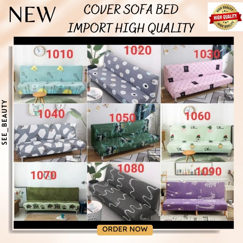 SEETM20 COVER SOFA BED MOTIF COVER SOFA SARUNG SOFA BED ELASTIS COVER SOFA INOAC IFORMA SOFA TAMU FASIA - Cover SOFA BED Sarung SOFA BED stretch elastis NAVY RECTANGLE cover (sarung sofa bed)hanya sarung nya ✅BISA COD✅ COVER SOFA BED ELASTIS / SARUNG sofa