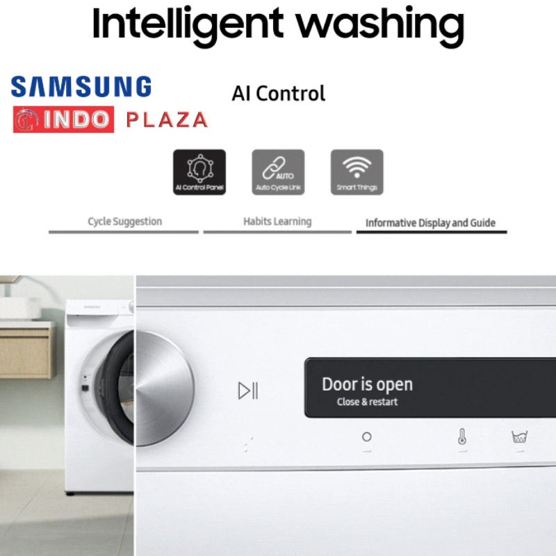 SAMSUNG FRONT LOADING 9 kg / 9kg Eco Bubble™ WW90T504DTT