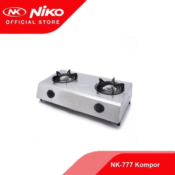 Kompor Gas 2 Tungku NIKO NK 777 Stainless