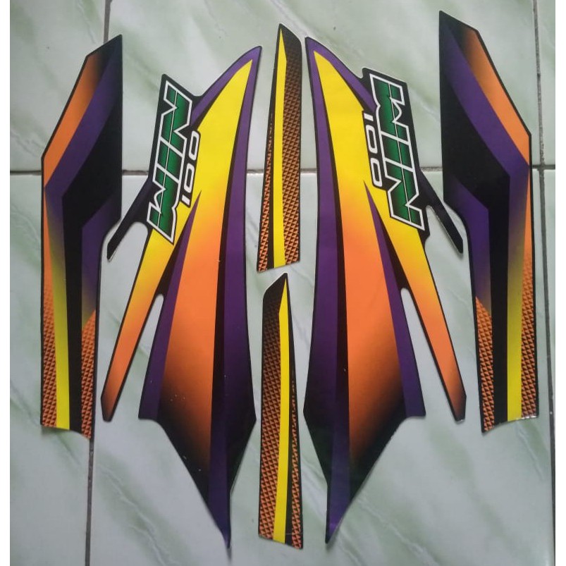 stiker striping honda win 100 2004