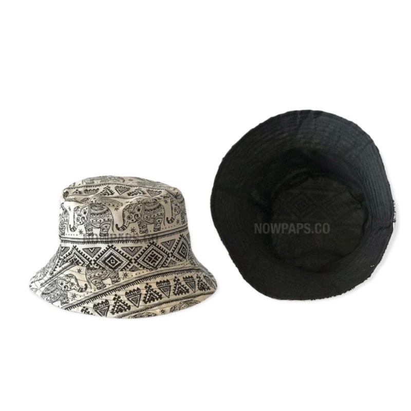 New drop bucket hat motif elephant/bucket hat pria/wanita,bucket hat polos stylish