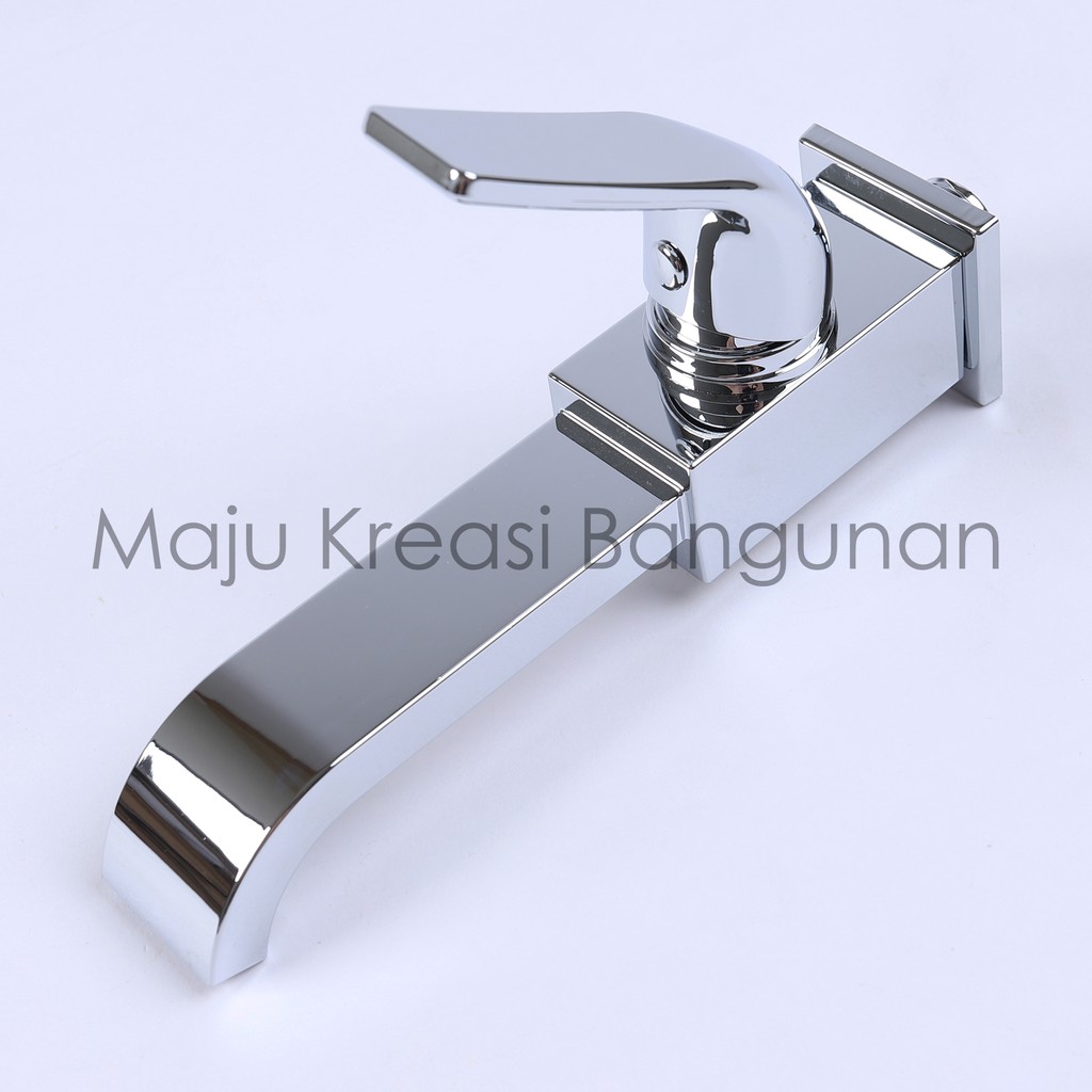 Kran PVC Chrome SOLIGEN A1 Wastafel Keran Air Tembok Plastik Krom Angkat Washtafel Wash Tafel