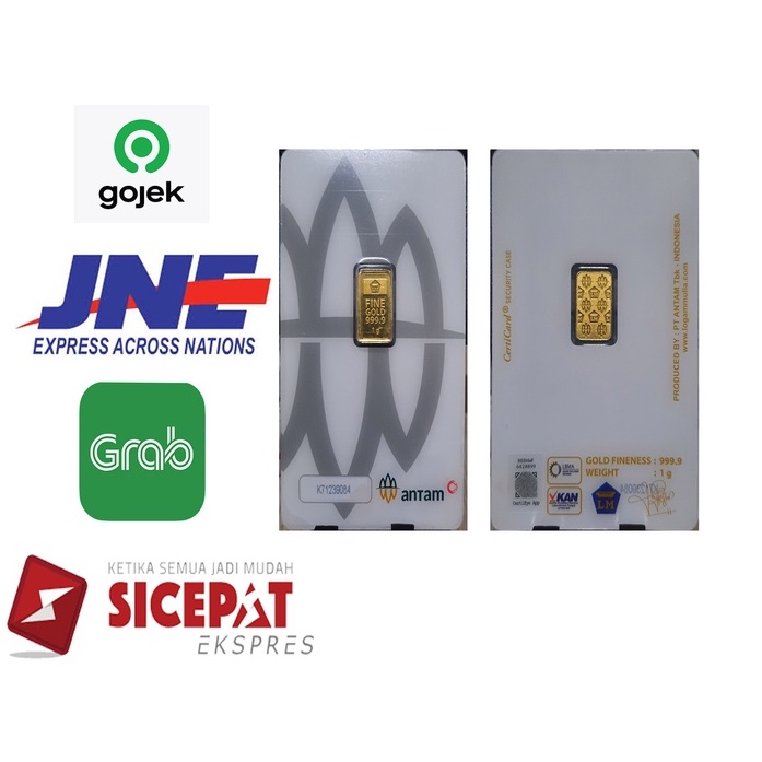 1 GRAM LOGAM MULIA / EMAS ANTAM CERTIEYE 2021