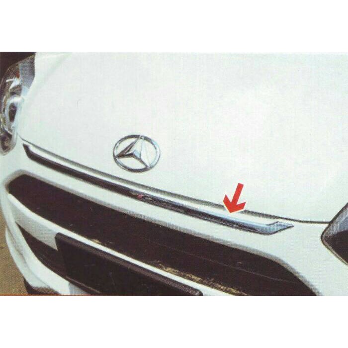 hood molding atau list cap mesin ayla chrome
