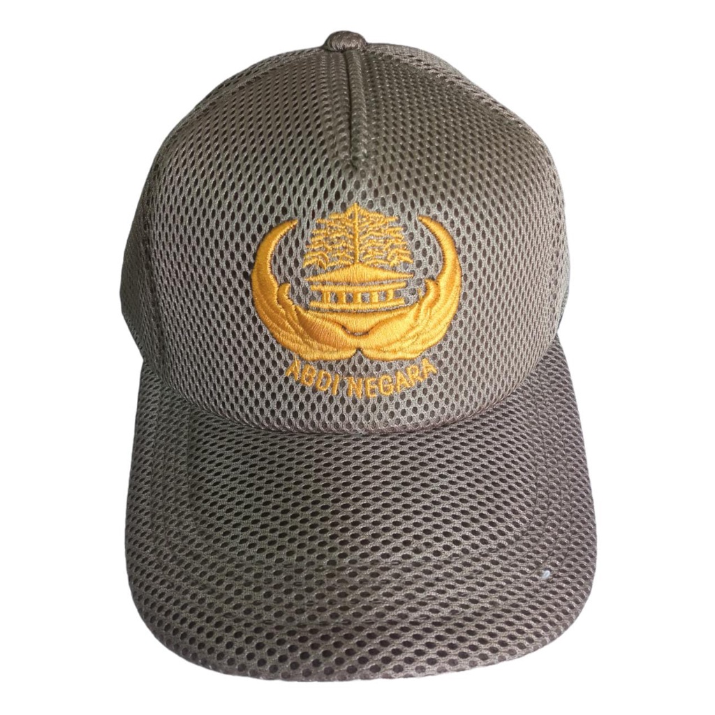 Topi Jaring Korpri cream - Topi Jaring Korpri - Topi Korpri - Topi Logo Korpri Cream