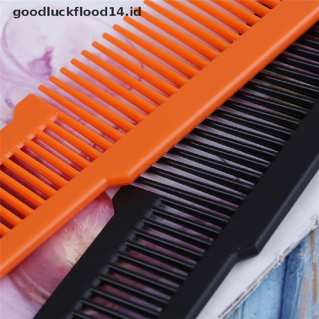 [OOID] 1Pc Plastic Hair Cutting Comb Durable Hair Salon Trimming Comb Hairdressing Tool ID