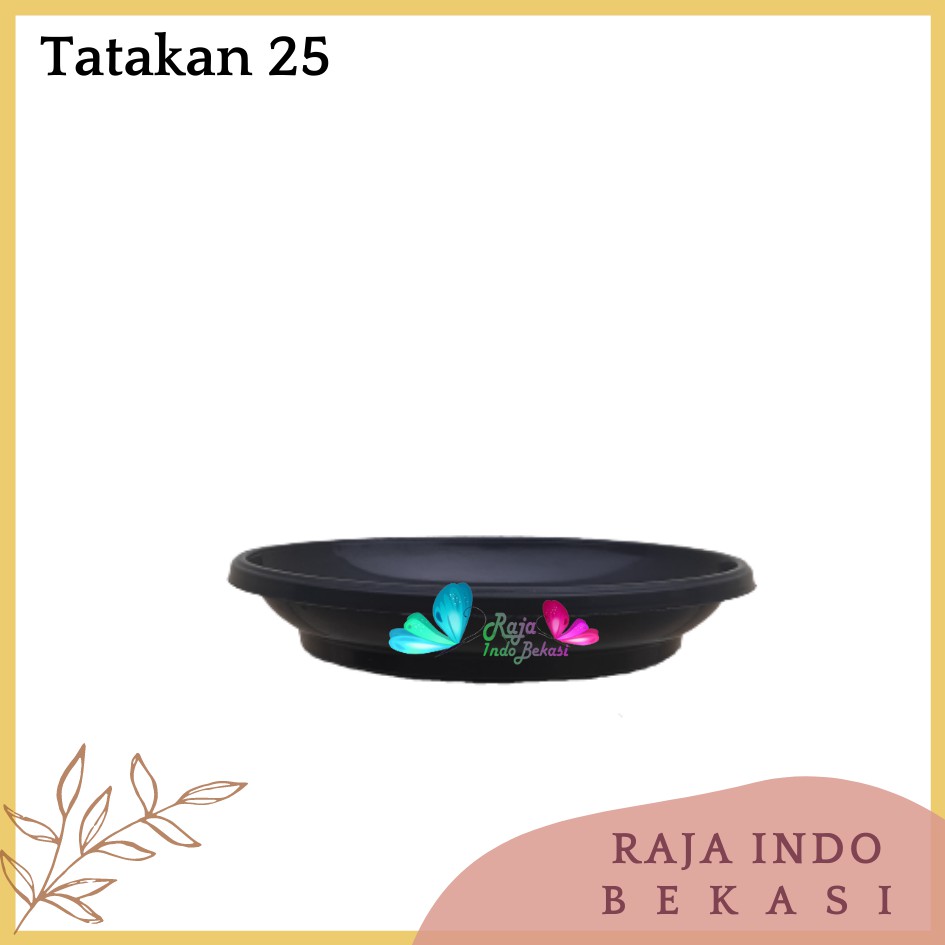 Alas Pot 25 Cm Hitam Tray / Gbl / Eco-25 Tatakan Pot 25 Hitam Utk Pot Gentong Hitam 30 25 27 Cm