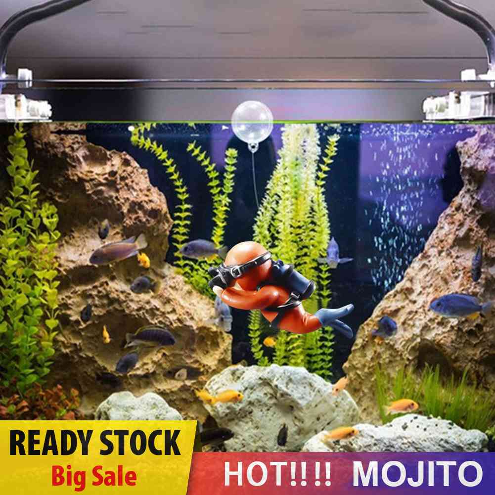 Aquarium Fish Tank Landscape Diver Underwater Aquatic Floating Ornaments