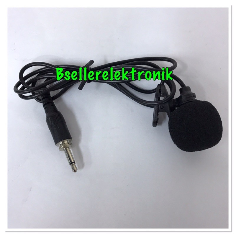Mic Clip On Jack 3,5mm Drat Luar buat Wireless Transmitter