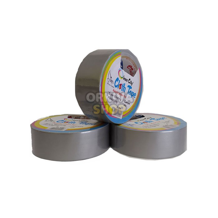 

Cloth Tape / Lakban Kain Olean City 1.5" (36 MM X 10 M) Silver