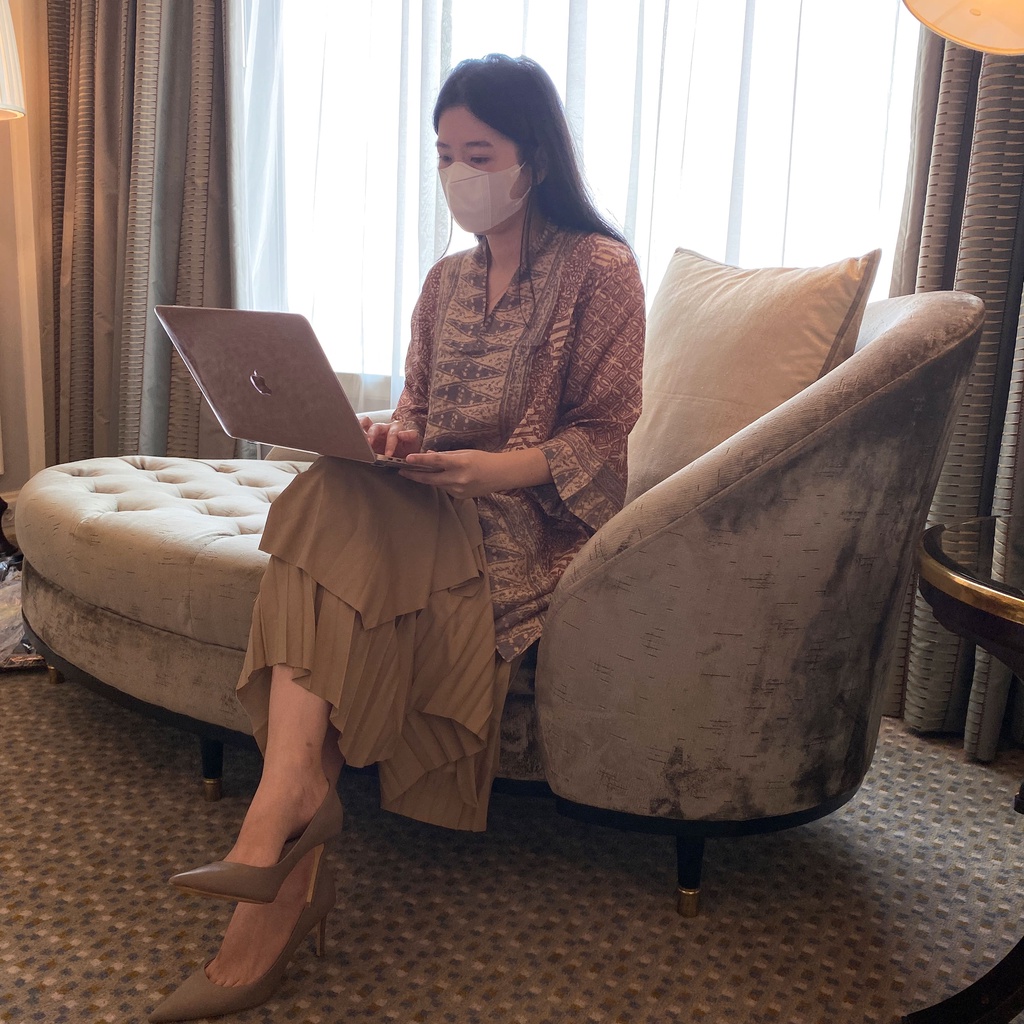 Lausboutique-Baju Abaya Nori Batik-Batik Modern